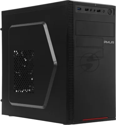 Компьютер Amur Нарвал B7I21 MT i3 12100 (3.3) 16Gb SSD 512Gb UHDG 730 FreeDOS 2.5xGbitEth 400W мышь клавиатура черный (RUS) (2147008)