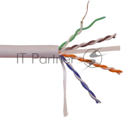 Кабель информационный Lanmaster LAN-6EUTP-HFLT-BK кат.6 UTP 4 пары 23AWG LSZH внутренний 305м серый