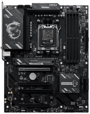 Материнская плата MSI B850 GAMING PRO WIFI6E, AM5, AMD B850, 4xDDR5, 4xSATA, 2xM.2 (PCIe 5.0/4.0), 1xPCIe 4.0 x16, 2xPCIe 3.0 x16, 1xHDMI, 1xDP, 1x2.5Gb LAN, Wi-Fi 6E, Bluetooth 5.3, 1xUSB-C 10Gbps, 3xUSB-A 10Gbps, 4xUSB-A 5Gbps, 3x3.5 мм, 7.1, чёрный, ATX