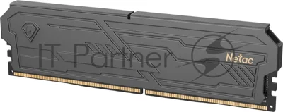 Оперативная память Netac 16GB DDR4 3600Mhz, (8GBx2) DIMM Shadow III, Black, с радиатором