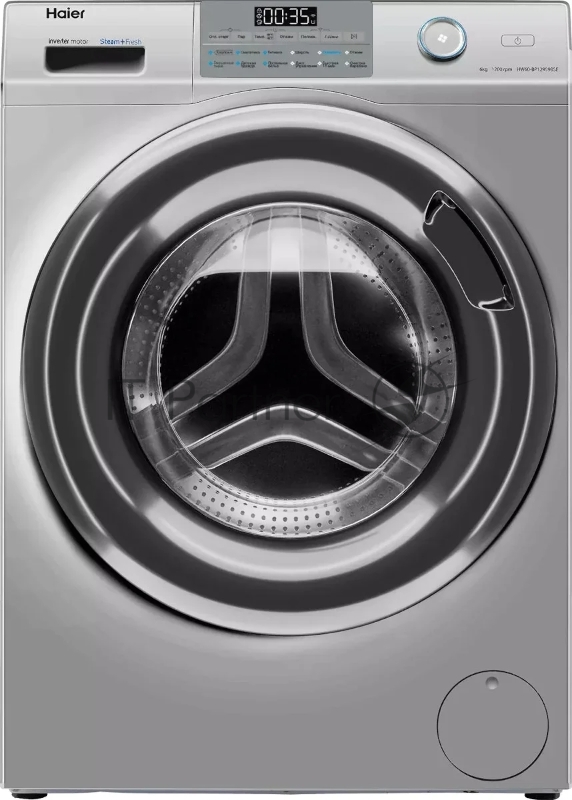 Стиральная машина Haier HW60-BP12959BSE серебристый, загрузка фронтальная 6 кг, 1200 об/мин., класс: A+++