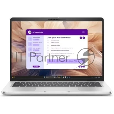 Ноутбук DELL PRO 14 Plus Intel Core Ultra 7 266V 2200MHz/14"/1920x1200/16Gb/1024Gb SSD/Intel Arc/Wi-Fi/Bluetooth/Linux (Pro14Plus-7613) Grey