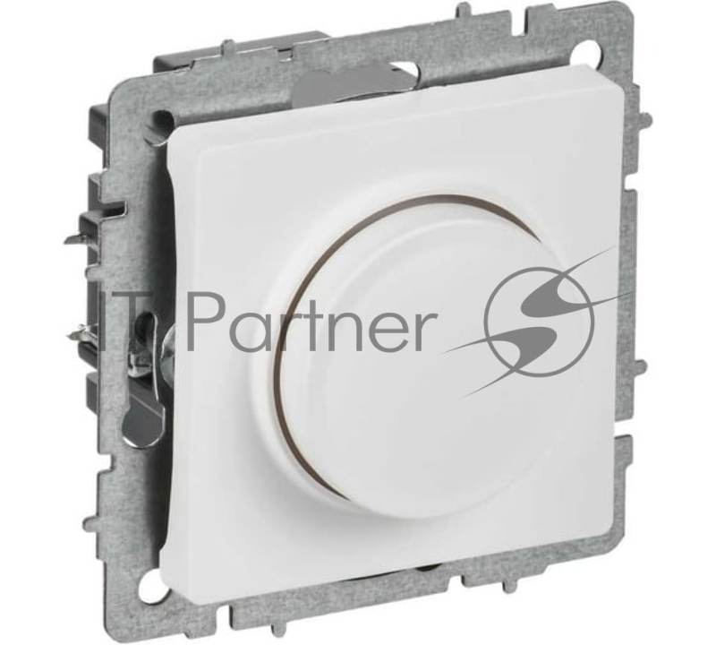 Светорегулятор IEK BR-D20-0600-K91 поворотно-нажимной СП BRITE СС10-1-0-БрАБ 600 Вт механизм арктич. бел.