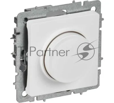 Светорегулятор IEK BR-D20-0600-K91 поворотно-нажимной СП BRITE СС10-1-0-БрАБ 600 Вт механизм арктич. бел.
