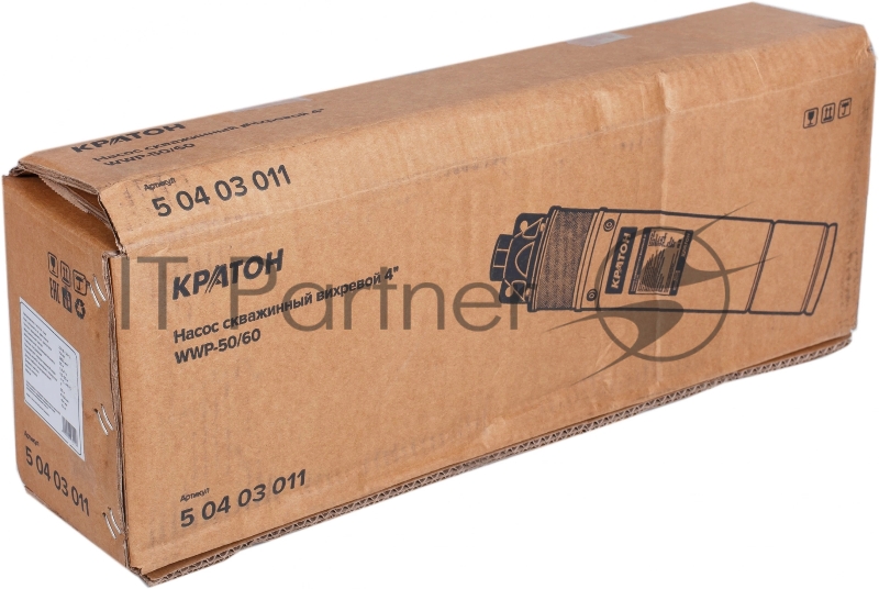 Насос скважинный Кратон WWP-50/60 750Вт 2800л/час вихревой (5 04 03 011)