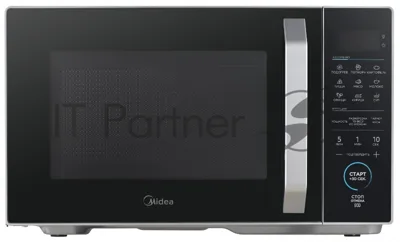 Микроволновая печь Midea EM825P2ET-S серебристый, 25 л, 800 Вт, переключатели - сенсор