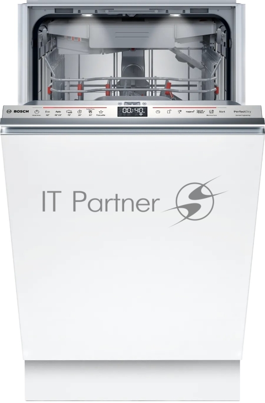 Встраиваемая посудомоечная машина Bosch SPV8ZMX06Q 45 см.с Zeolith,Time Light, SilencePlus; Класс A-А-A; уровень шума 42 дБ; 6 прогр.:Eco 50 °C, Auto 45-65 °C, Intensive 70 °C, 5 спец.функций: Remote Start, Shine & Dry, Hygiene+,