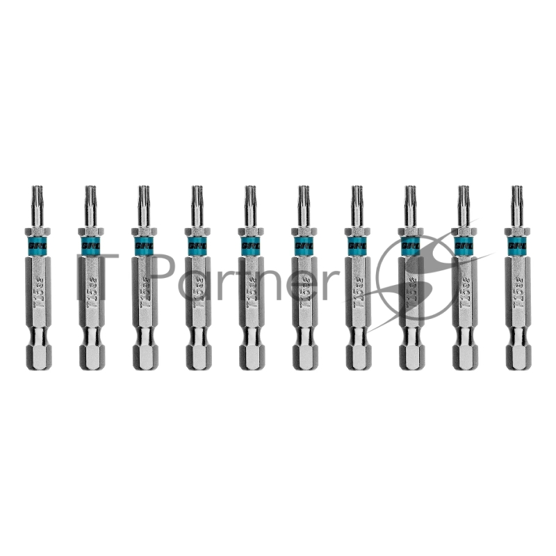 Бита Gross 114609 Torx 15х50 мм, сталь S2, шестигр., 10 шт.