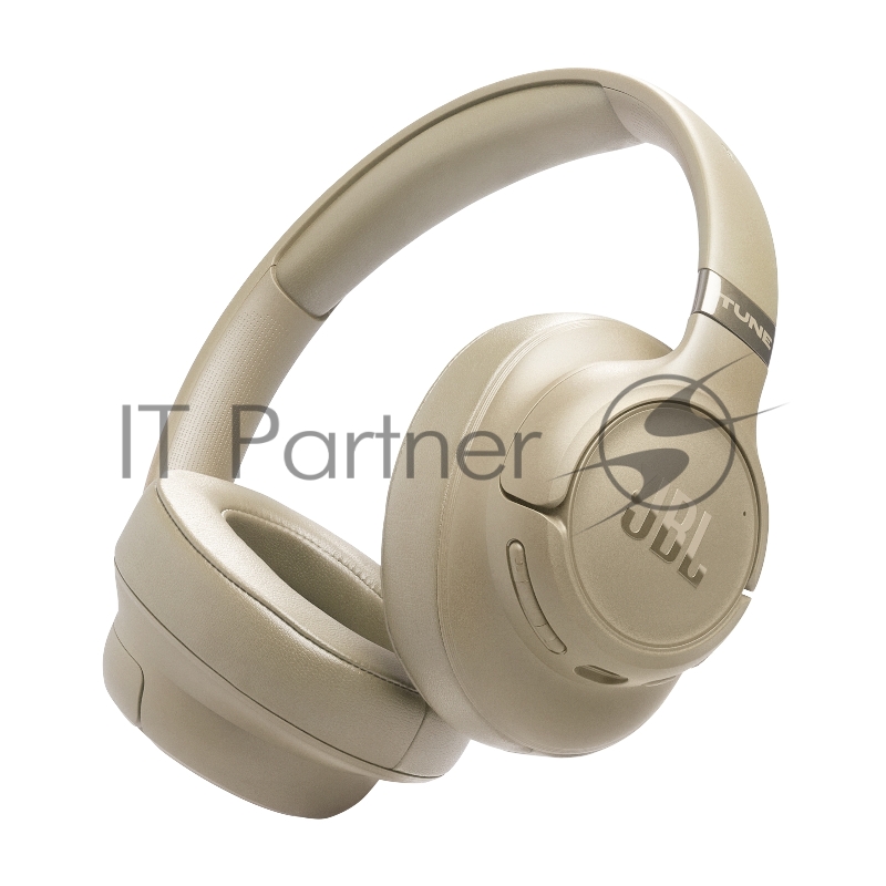Беспроводные/проводные наушники JBL Tune 780NC бежевый, полноразмерные, Bluetooth + проводной, адаптивное шумоподавление
