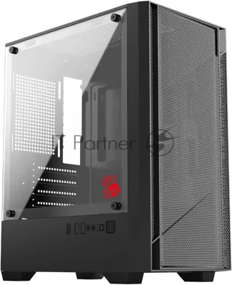 Корпус Bloody CC-124-BK, Mini-Tower, чёрный