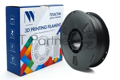 Филамент NVPrint ABS Carbon Fiber Black с карбоновыми волокнами, черный, для 3D печати диаметр 1.75мм масса 1 кг