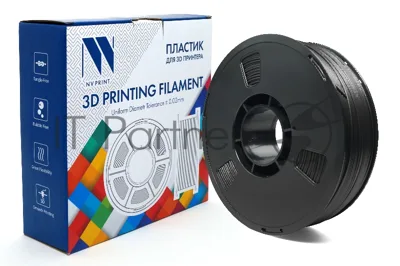 Филамент NVPrint PETG Carbon Fiber Black c карбоновыми волокнами, черный, для 3D печати диаметр 1.75мм масса 1 кг