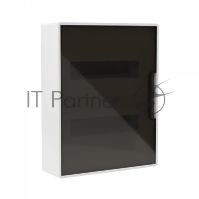 Щиток настенный DKC F24W1WD 24 мод. FRAME с тонированной дверцей с шин. PEN 2шт 8 отв. + 2шт 6 отв. бел.