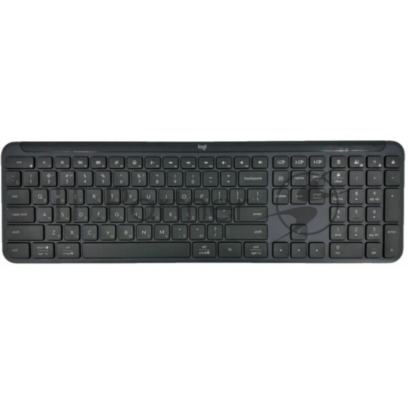 Клавиатура Logitech Signature Slim K950 беспроводная, Bluetooth, радиоканал, серый