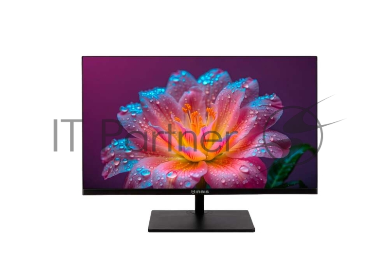 Монитор 23.8" IRBIS MIR View24 IPS 1920x1080, 100 Гц, 5 мс, 16:9, 300 кд/м², VGA, HDMI 2.0, DP 1.2, 3.5 Jack, динамики (2 Вт), HDR10, черный, в реестре Минпромторга