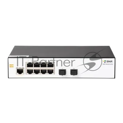 Коммутатор SNR SNR-S5010G-8TM, 8×1 Гбит/с + 2×2.5 Гбит/с SFP, управляемый