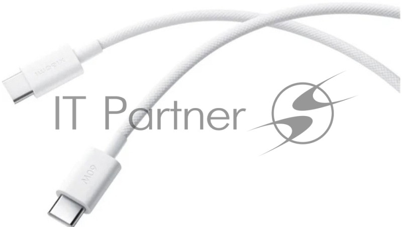 Кабель Xiaomi 3A Braided USB-C to USB-C Cable 1m белый
