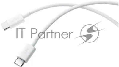 Кабель Xiaomi 3A Braided USB-C to USB-C Cable 1m белый