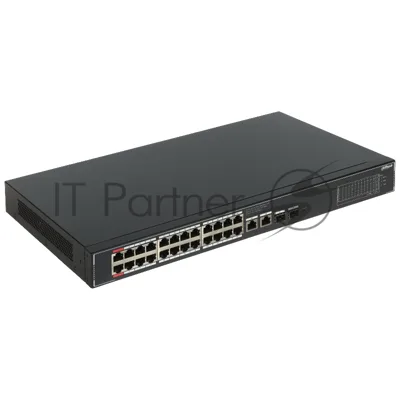 Коммутатор Dahua DH-SG4028LP, 24×1 Гбит/с + 2×1 Гбит/с + 2×1 Гбит/с SFP, управляемый