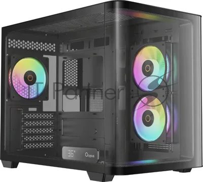 Компьютерный корпус Ocypus Iota C50 BK Curve ARGB Digital mATX без БП (Iota-C50-BKD300CD-GL)