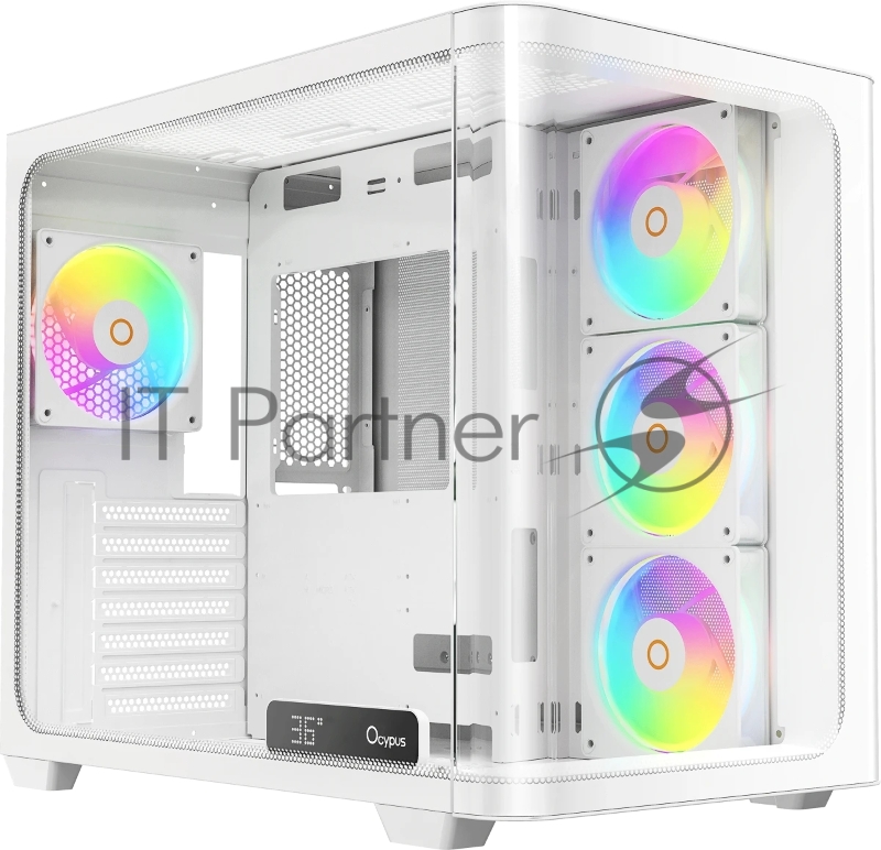 Компьютерный корпус Ocypus Iota C70 WH Curve ARGB Digital ATX без БП (Iota-C70-WHD400CD-GL)