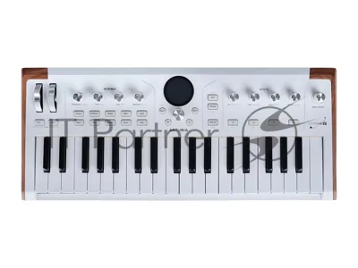 Сценическая клавиатура 230721 Arturia AstroLab 37 White Astrolab White 37 клавиш, полувзвешенная механика, 10 звуковых движков, вокодер, 10 кнопок пресетов, 4 макрорегулятора, MIDI-вход, USB-C и USB-A; аудио Bluetooth; WiFi, цвет белый