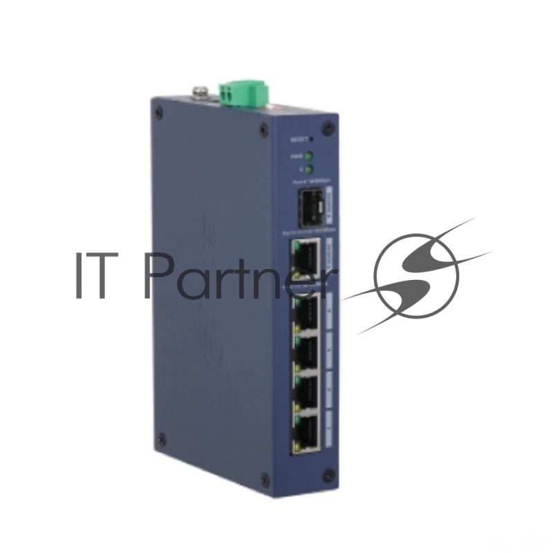 Коммутатор DAHUA DH-CHS4106-4ET, 4×100 Мбит/с + 1×1 Гбит/с + 1×1 Гбит/с SFP, управляемый