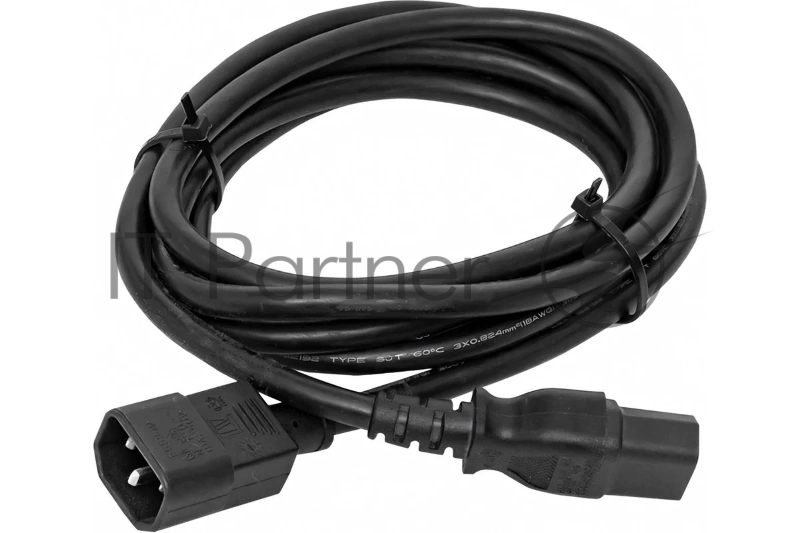 Кабель питания TERACOM для PDU IEC 60320 C13 - IEC 60320 C14 сечение 3x1.5мм2 250В 10A длина 2.0 метра