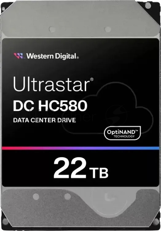 Жесткий диск SAS 22TB 7200RPM 12Gb/S 512MB DC HC580 WUH722422AL5204_0F62791 WESTERN DIGITAL