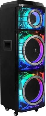Колонка портативная Ural 203 черный 2000W 1.1 BT/3.5Jack/USB-C 15м 9000mAh