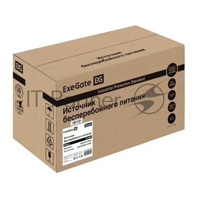 Источник бесперебойного питания ExeGate Smart LB-2000.LCD.AVR.8C13.USB (2000VA/1200W, цветной LCD, AVR, 8*C13, USB, батарея 12V 9Ah - 2 шт., металлический корпус, Black)
