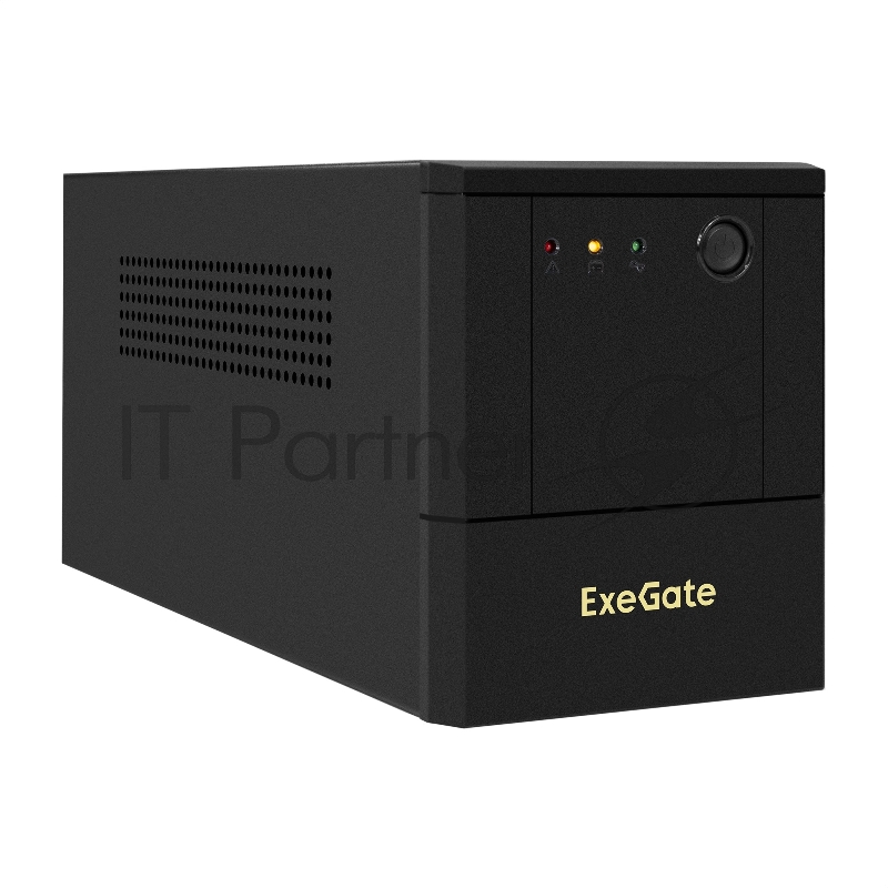 Источник бесперебойного питания ExeGate Power NB-2000.LED.AVR.4SH.USB (2000VA/1200W, LED, AVR, 4*Schuko, USB, батарея 12V 9Ah - 2 шт., металлический корпус, Black)