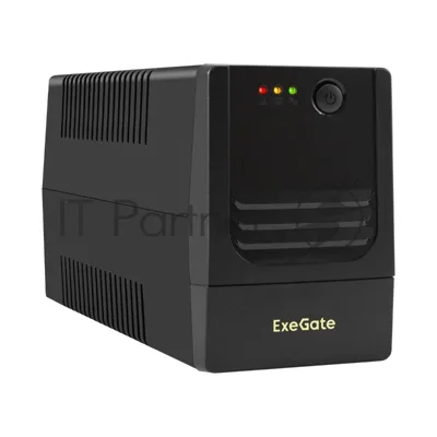 Источник бесперебойного питания ExeGate Power NB-800.LED.AVR.2SH (800VA/480W, LED, AVR, 2*Schuko, батарея 12V 9Ah, Black)
