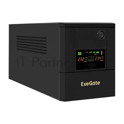 Источник бесперебойного питания ExeGate Smart LB-2200.LCD.AVR.8C13 / 2200 ВА / 1300 Вт / 8 x IEC 320 C13