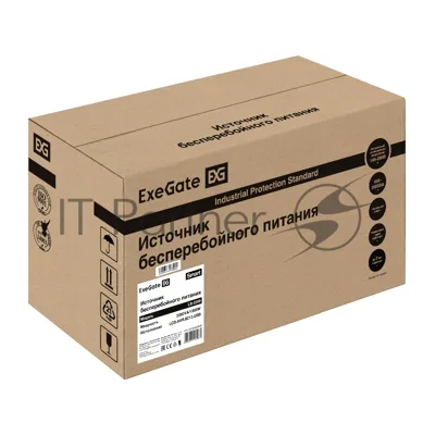Источник бесперебойного питания ExeGate Smart LB-2200.LCD.AVR.8C13.USB (2200VA/1300W, цветной LCD, AVR, 8*C13, USB, батарея 12V 9Ah - 2 шт., металлический корпус, Black)