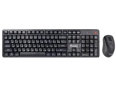 Комплект клавиатура+мышь Smartbuy 106AG беспроводной, USB, 1600 DPI, чёрный