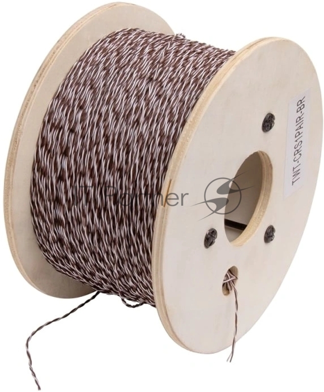 Кабель кроссировочный Lanmaster TWT-CRS1PAIR-BR U/UTP не экранированный 1X2X24AWG PVC внутренний 500м белый