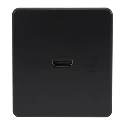 Розетка Kranz ROUND HDMI с/у оникс