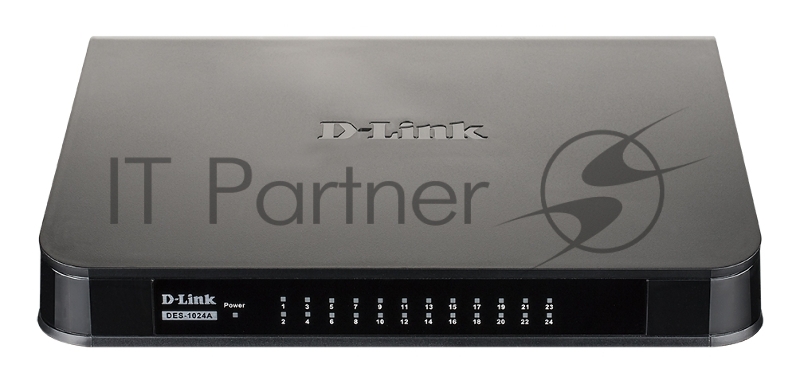 Коммутатор D-Link DES-1024A/E3A, 24×100 Мбит/с, неуправляемый