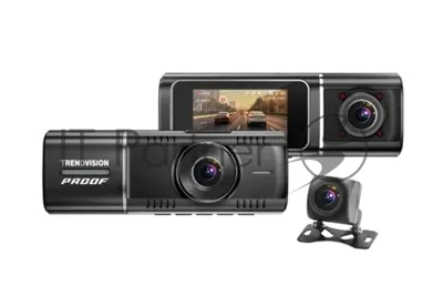 Видеорегистратор TrendVision Proof Ultra, 3840x2160, 2", с камерой заднего вида, GPS, Wi-Fi, G-сенсор, датчик движения