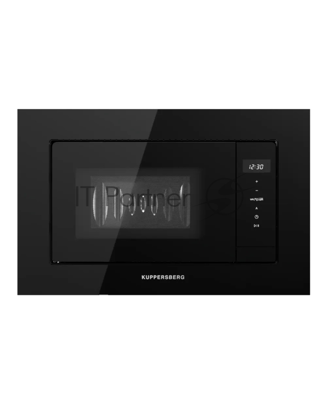 Встраиваемая микроволновая печь Kuppersberg HMW 622 B, ВхШхГ 390х595х315, объем 20 л, мощность 800 Вт, 5 уровней мощности, гриль, 6 автоматических программ, размораживание, сенсорное управление, черный