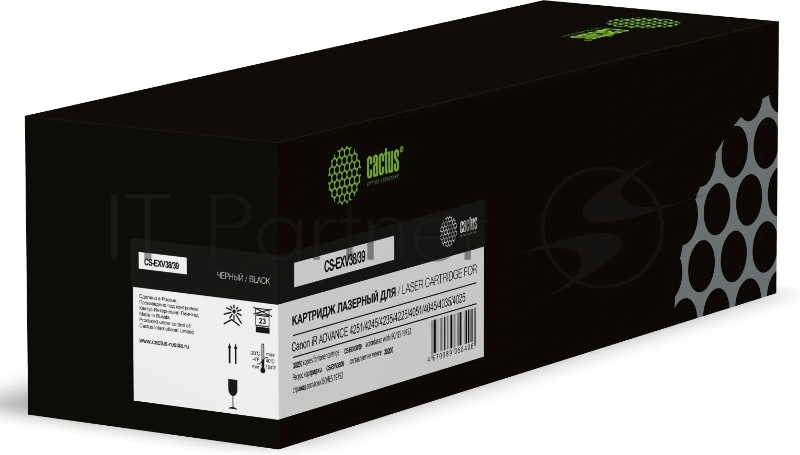 Картридж лазерный Cactus CS-EXV38/39 C-EXV38/39 черный (30200 стр.) для Canon iR ADVANCE 4251/4245/4235/4225/4051/4045/4035/4025 с чипом