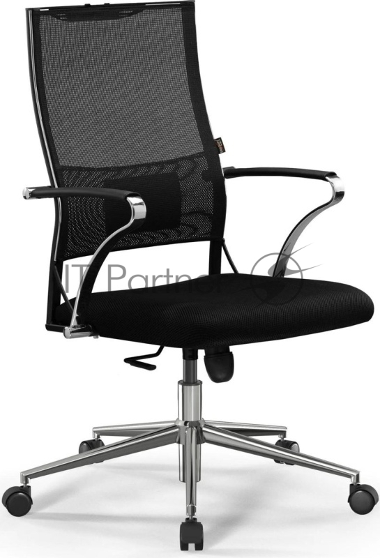 Кресло Метта Sit Air-180 B2-290K (M10.B23.G18.W02) черный сиденье черный сетка низк.спин. крестов. металл черный (комплект 1 шт)