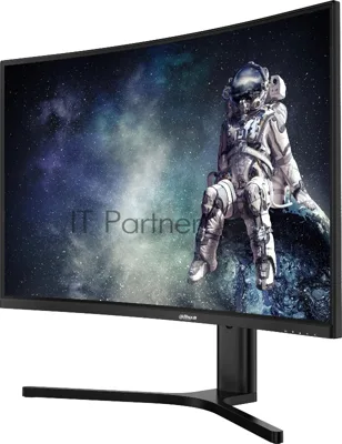 Монитор 31.5" Dahua DHI-LM32-E330CA VA 2560x1440, 180 Гц, 1 мс, 16:9, 300 кд/м², 2xHDMI 2.0, 2xDP 1.4, 3.5 Jack, HDR10, изогнутый экран (1500R), черный