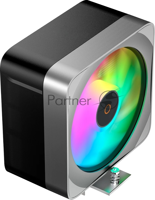 Кулер для процессора Ocypus Delta A40 EX BK ARGB, 120мм ARGB FAN, 4 HEAT PIPES, 4-PIN PWM, 500-1800 RPM, 29DBA, HYDRO BEARING, LGA115X/1200/1700/18XX, AM4/AM5