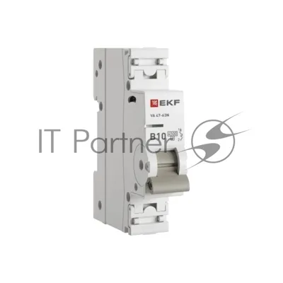 Выключатель автоматический EKF M634110B 1п B 10А 4.5кА ВА 47-63N PROxima