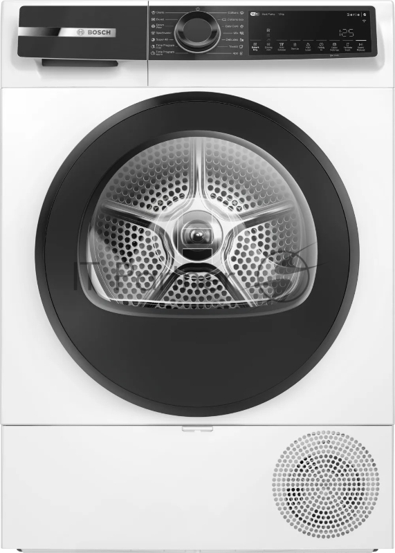 Сушильная машина Bosch Serie 6 WQK25200ME, с тепловым насосом, макс.загрузка - 10 кг, Класс энергоэфф-ти: A++, LED-дисплей с текстовой информацией. 15 автопрограмм сушки,Easy Clean with A++,габариты: 842x598x613 mm, белый