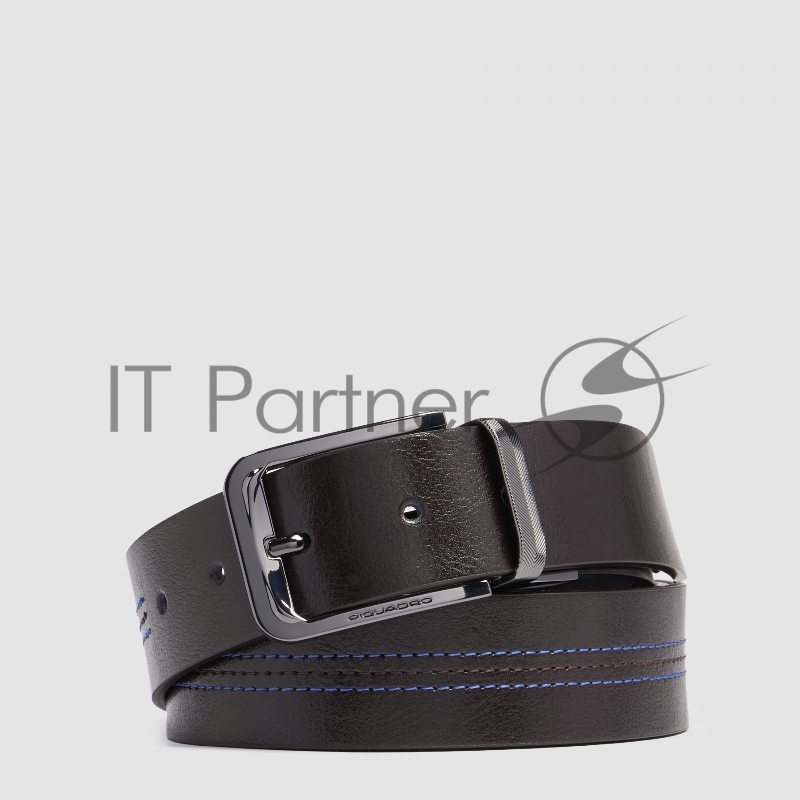 Ремень мужской Piquadro Blue Square CU6742B2/MON 125х3.5 см коричневый/черный натур.кожа