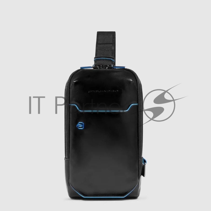 Рюкзак слинг мужской Piquadro Blue Square CA6898B2/N черный кожа