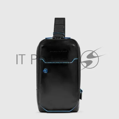 Рюкзак слинг мужской Piquadro Blue Square CA6898B2/N черный кожа